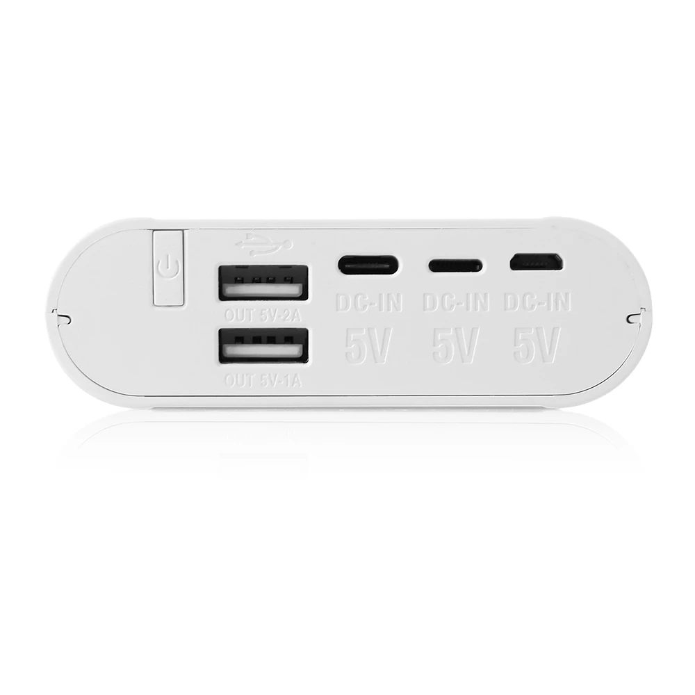 Портативный S4 DIY внешний Смарт аккумулятор 4x18650 литий ионный Тип батареи C/Micro USB 8