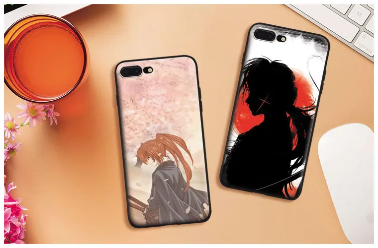 Мягкий силиконовый чехол для телефона Rurouni Kenshin Himura Apple iPhone 5 5s SE 6 6s 7 8 Plus X 10|Бамперы|