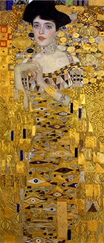MUTU известная фигура живопись Густава Климта поцелуй картины на холсте Печать на холсте настенная художественная картина для гостиной украшение дома - Цвет: Бургундия