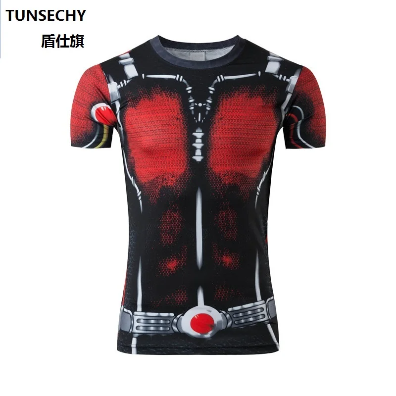 Wisdom bikeman muscle men's cycling T-cycling fitness equipment male iron man spider-man sportswear batman armor | Спорт и