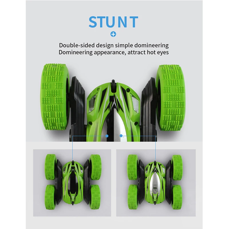 Eva2king Горячие мини автомобили дистанционное управление Stunt Car с зарядка через usb