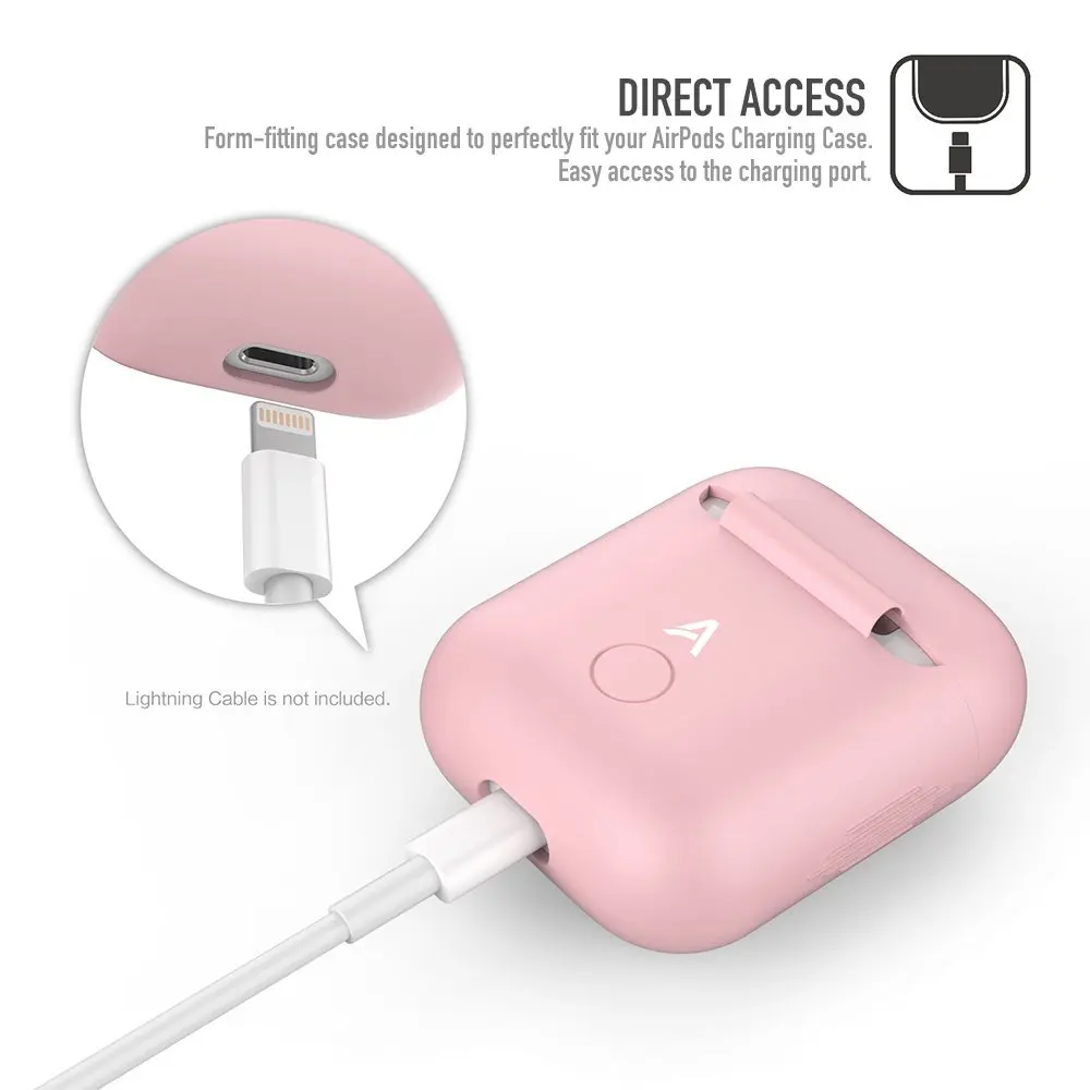 Мягкий силиконовый чехол для наушников Rovtop Apple Airpods противоударный AirPods Bluetooth