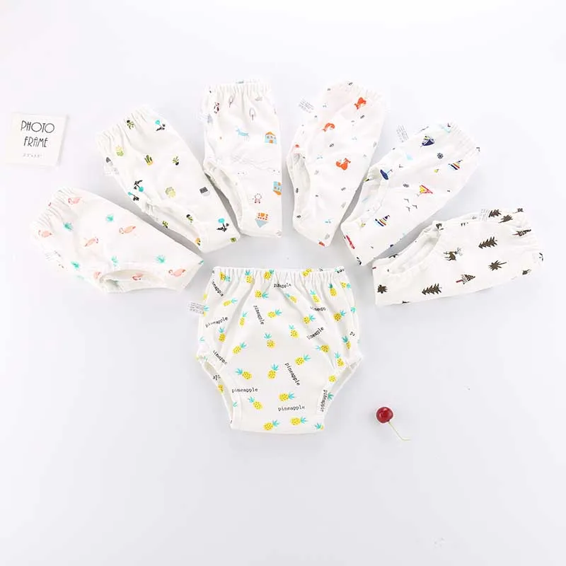 

5pcs/lot Cotton Baby Diapers Reusable Nappies Cloth Diaper Toddler Girl Boys Baby Breathable Cotton Gauze Training Pants