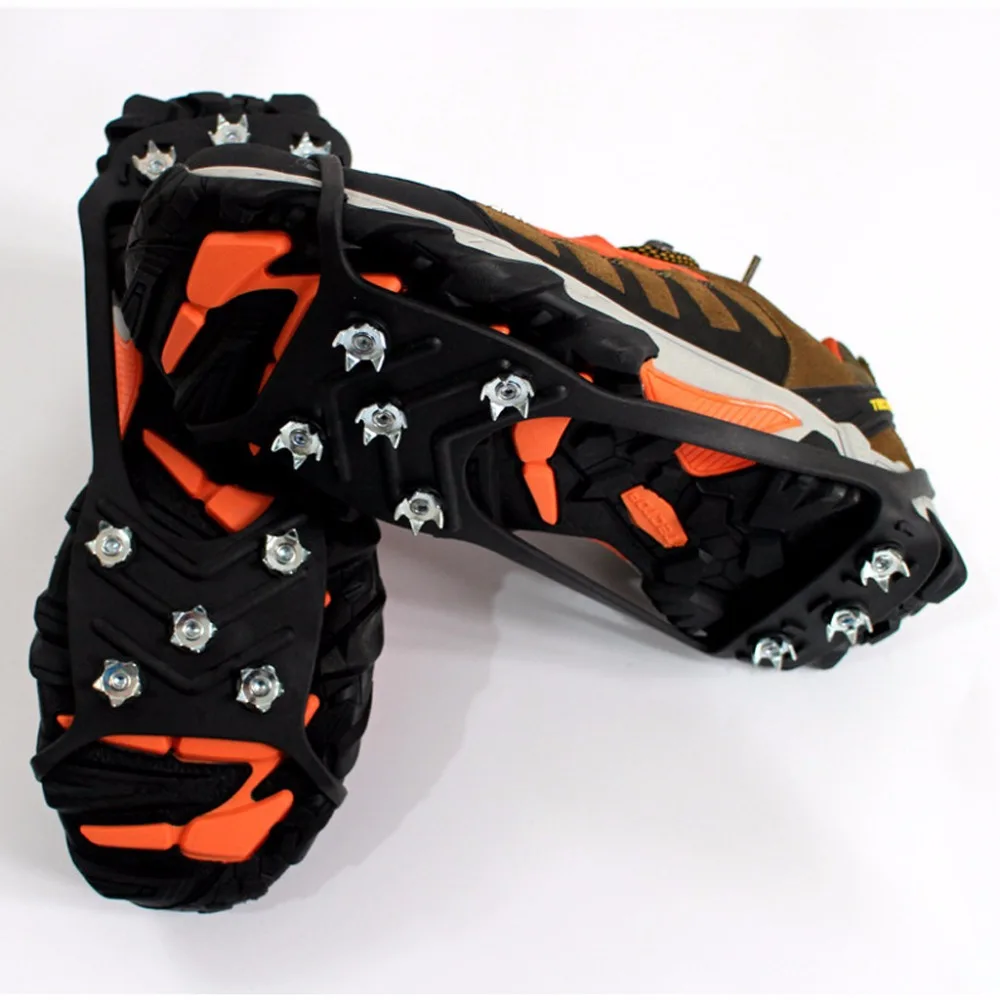 EYKOSI 1 пара ледяная Нескользящая зимняя обувь Шипы Сапоги Зажимы Crampon для альпинизма Пешие прогулки силиконовый лед/снег обуви 5 цветов