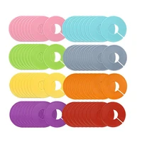 72 pcs 8 colors clothes size dividers round clothing hanger circle for store market shopping mall mixed colors