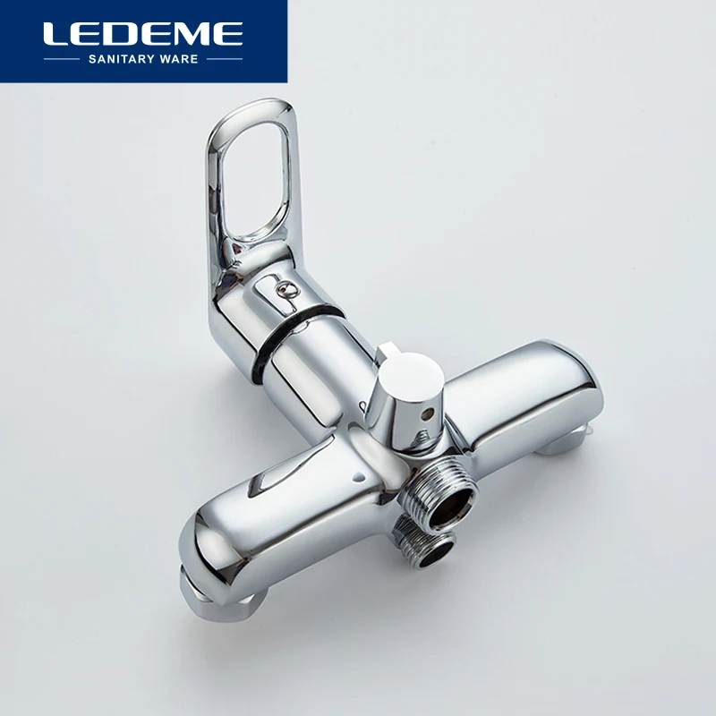 ledeme 1 set bathroom bathtub faucets fixture sets faucets set bath shower tap bathroom shower set waterfall shower head l2249 free global shipping