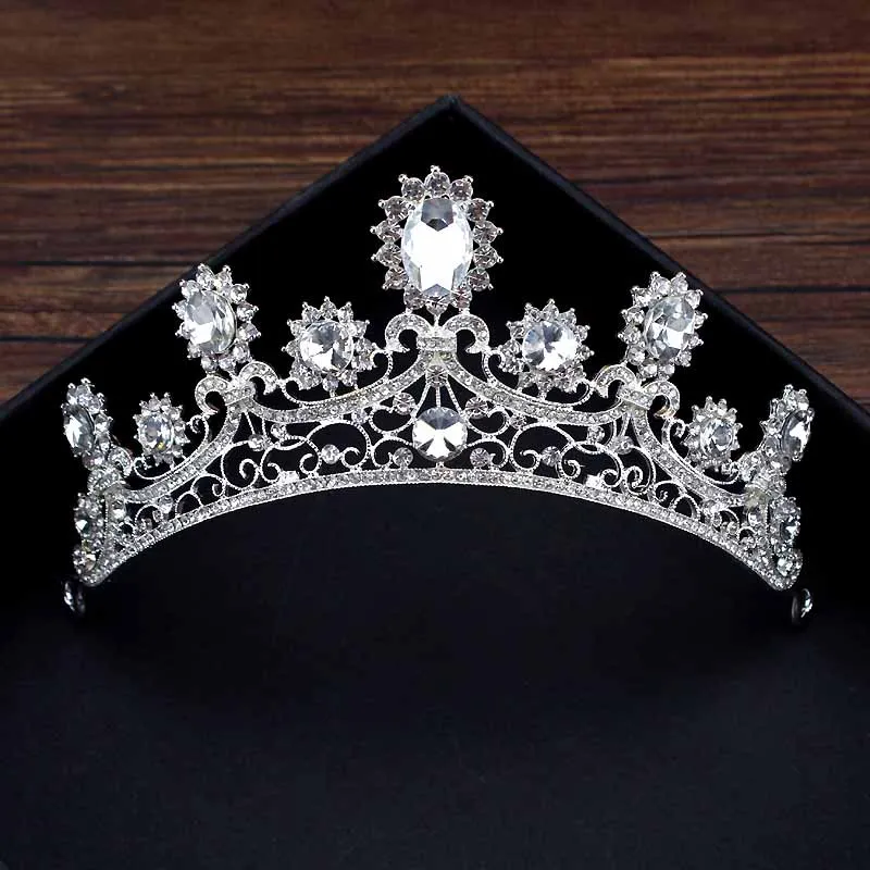 princess crown Розовое золото, украшения для волос, розовый кристалл, свадебная богиня, корона, жемчуг, цветок, стразы, свадебная тиара, повязка на голову для женщин, свадебное торжество - Окраска металла: princess crown