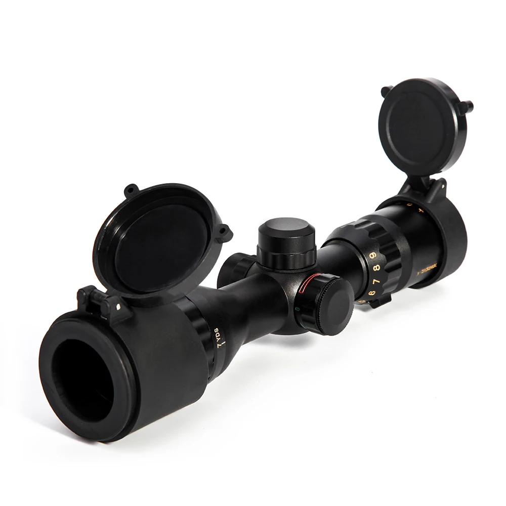 LUGER 3-9x32 AOL охотничья оптика Riflescope красный зеленый Mil точка с подсветкой сетка угловой интегральный Зонт тактический прицел для пистолета
