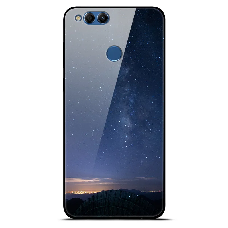 Для huawei Honor 7X чехол закаленного стекла чехол для телефона чехол для Honor 7X силиконовая рамка чехол для huawei Honor7X 7 X X7 бампер