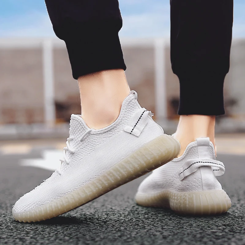CatriCa Summer Hot Sale Knit Breathable High Quality Male Men Shoes Designer Trainers Fashion Sneakers 2019 Gray White L-A-22 | Обувь