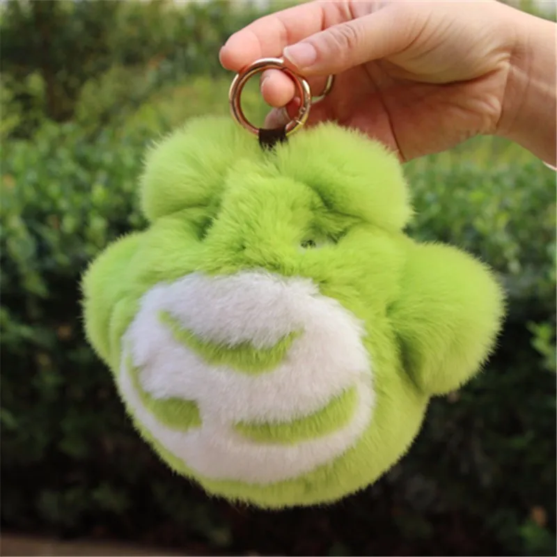 2018 Новая высококачественная кожаная кукла брелок для ключей из кроличьей шерсти