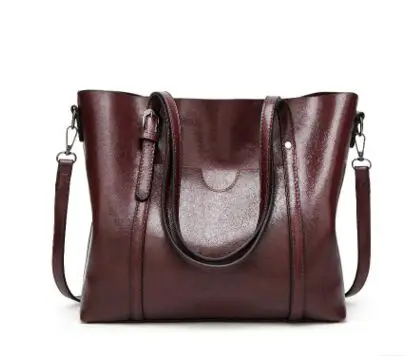Кожаные сумки, женские сумки известных брендов Bolsa Feminina, большая повседневная женская сумка, женская сумка через плечо, женская большая а54 - Цвет: Кофе