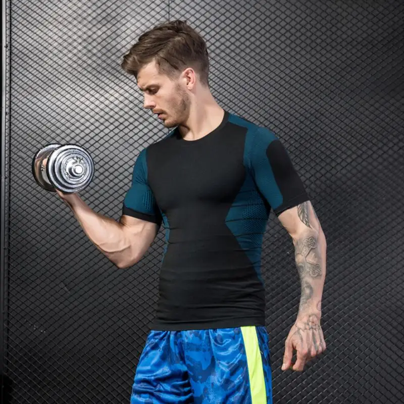 Модные Для мужчин лето мышцы Футболка Большие размеры Бодибилдинг Фитнес топы