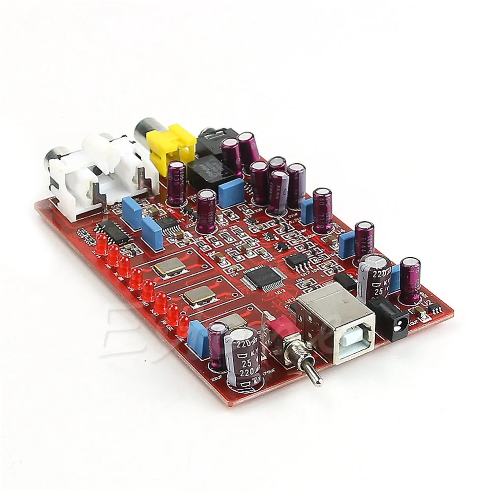 XMOS+ PCM5102+ TDA1308 USB декодер плата USB в коаксиальный RCA выход для наушников
