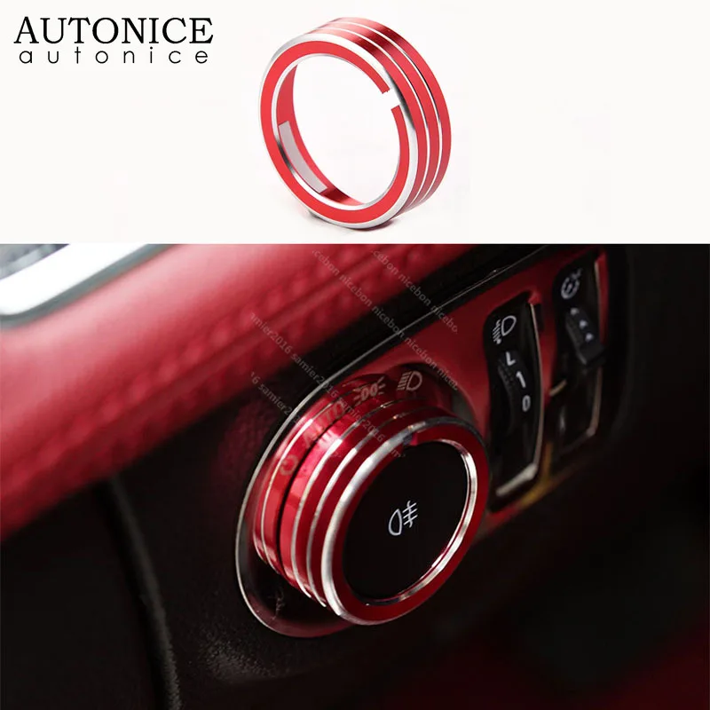 

RED Aluminum Headlight Switch Adjustment Cover For Chevrolet Cruze 2016-2019
