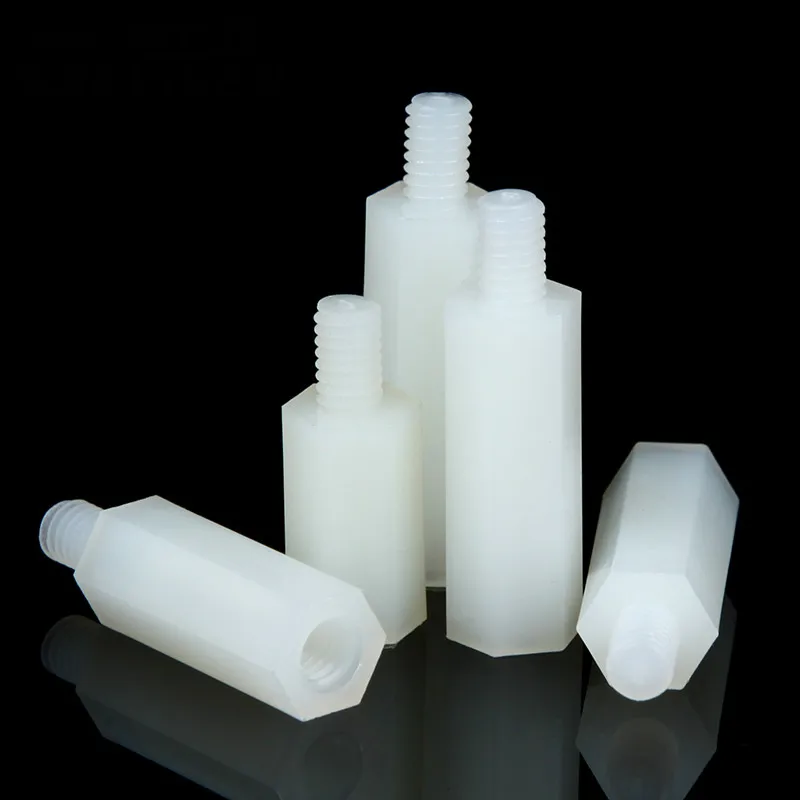 5PCS M3 M5 Hexagonal Nylon Column Single Head Isolation Spacer Plastic Support | Обустройство дома