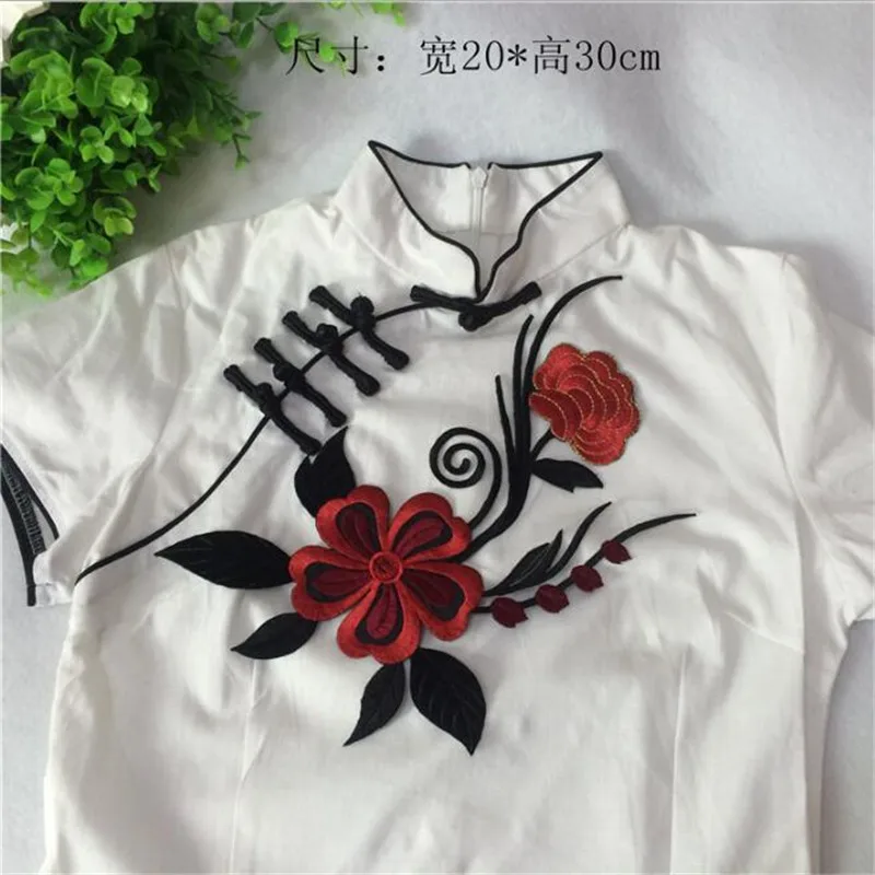 1 шт. цветок Cheongsam аппликация Одежда Вышивка патч ткань наклейка Железо на ремесло