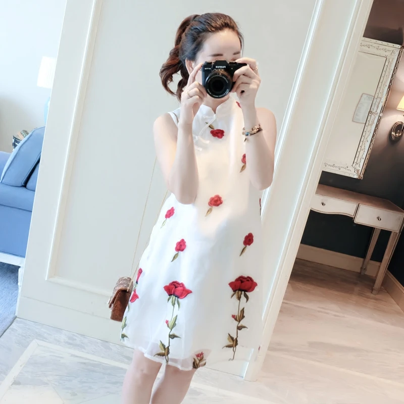 Cheongsam Средства ухода за кожей для будущих мам Одежда беременных Платья женщин