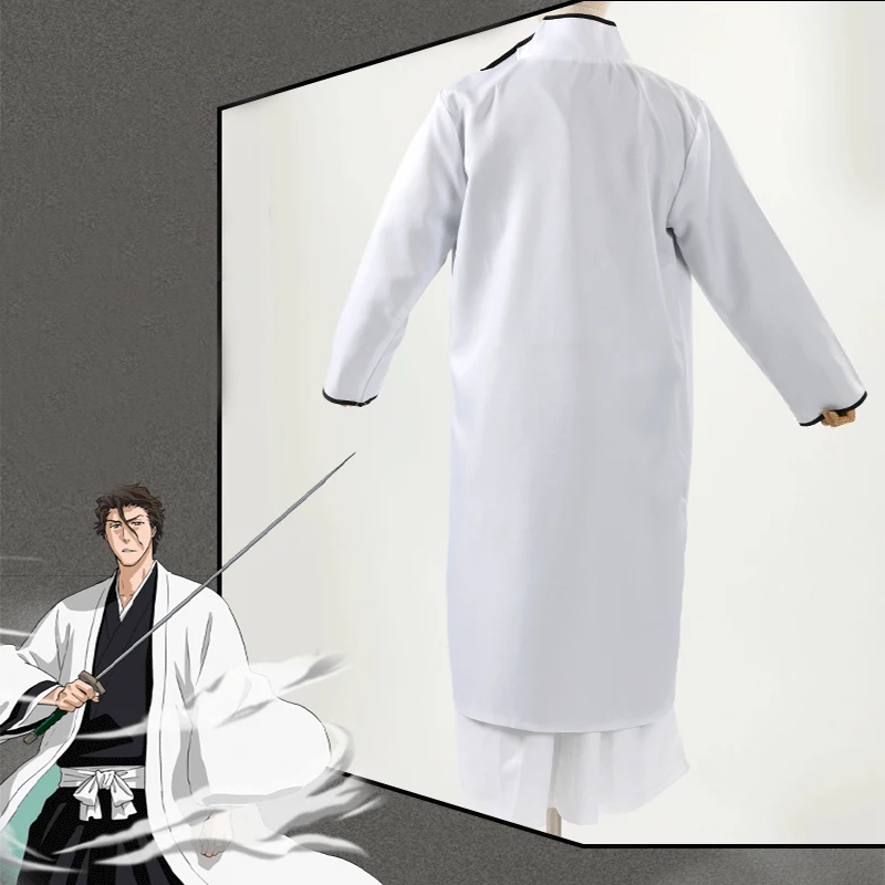 Аниме отбеливающие костюмы для косплея Aizen Sousuke косплей костюм на Хэллоуин