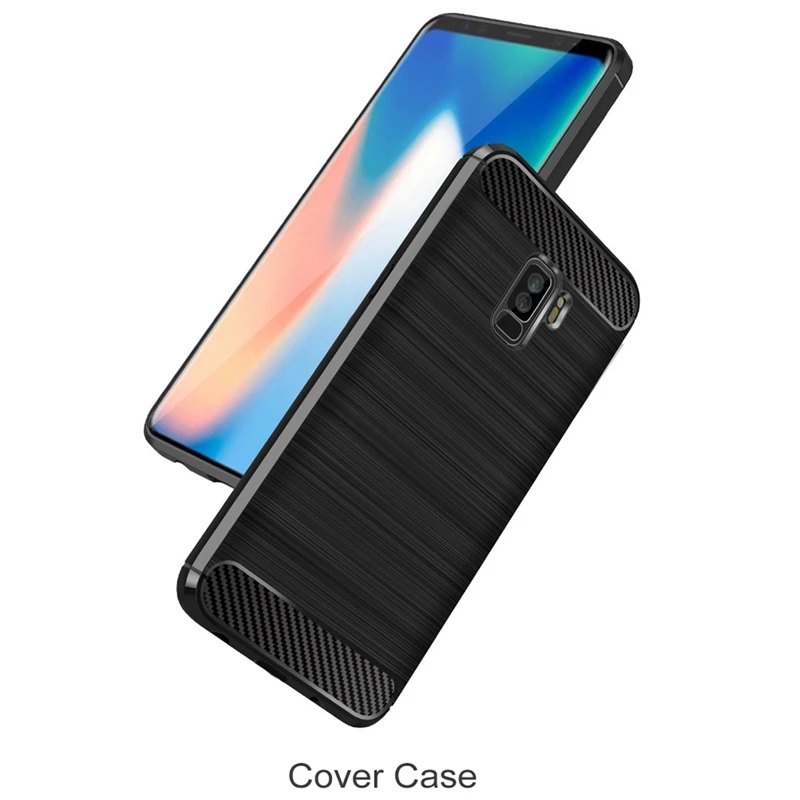 OLLIVAN Retro Classic Luxury Phone Case For Samsung Galaxy S9 Plus Soft Silicone Back Cover Carbon Fiber Cases |