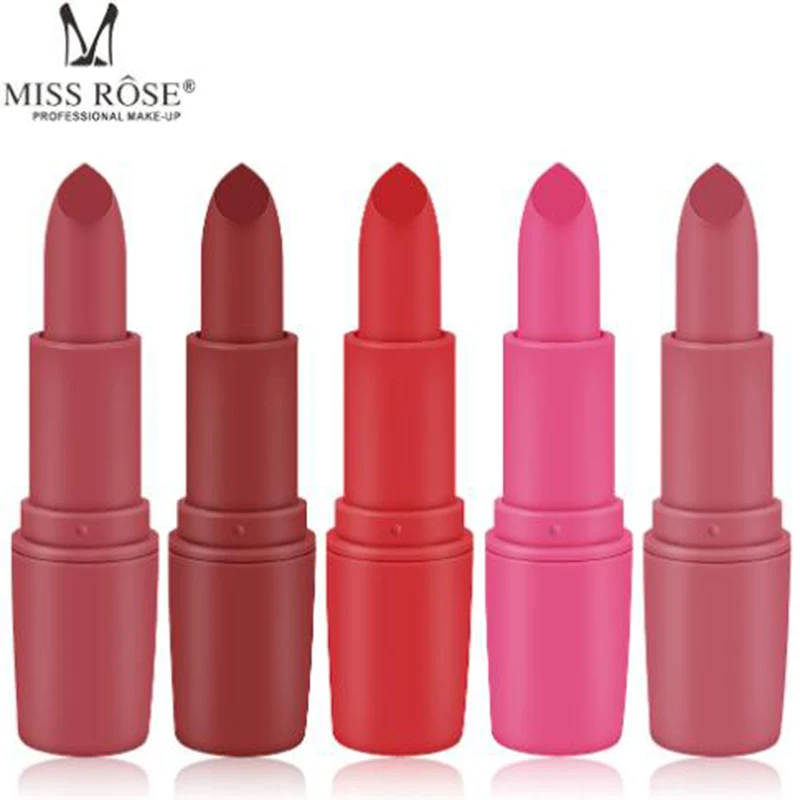 MISS ROSE новая матовая губная помада в виде пули для макияжа черная телесного цвета