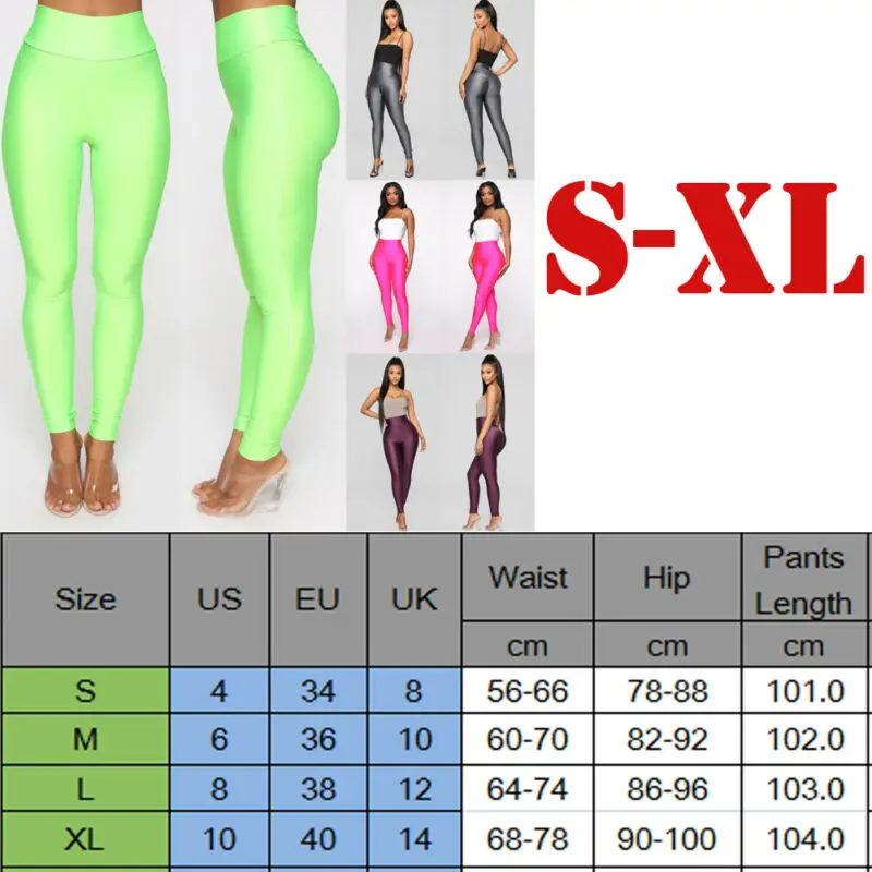 

Women Sports Leggings Running Gym Workout Pants Fitness Stretch Trousers Sexy High Waist Skinny Solid Pants