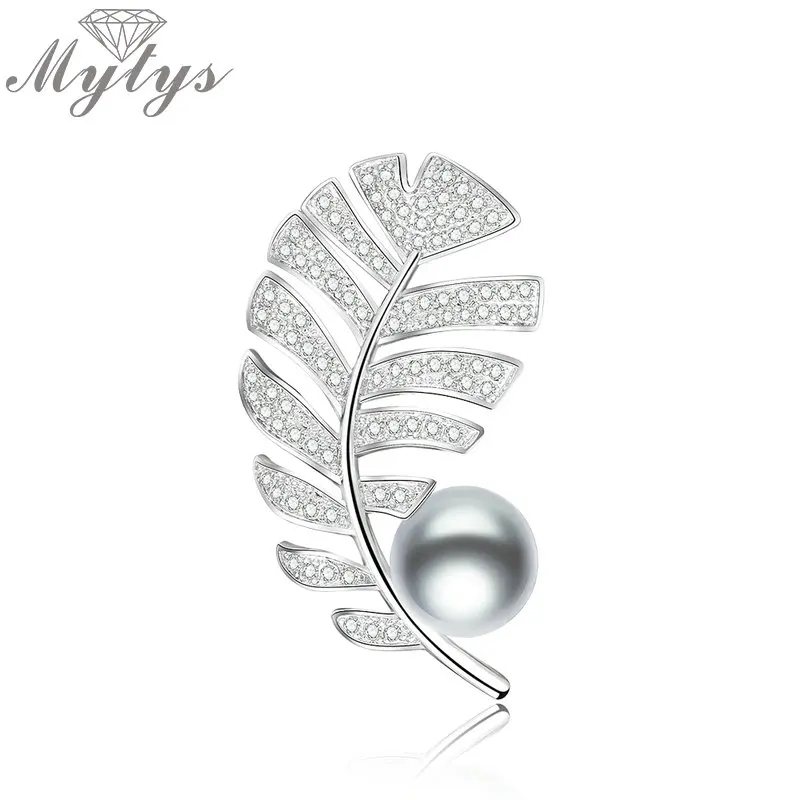 Mytys изысканная модная простая брошь высокого уровня с фианитами свадебный