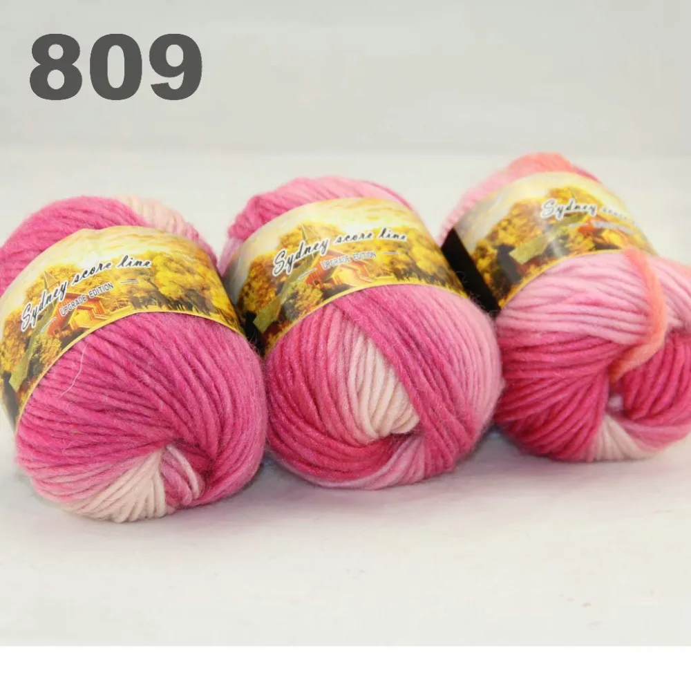 Партия из 1 Косынка x 50 г крупная ручная грубая вязка спицы шерстяная пряжа