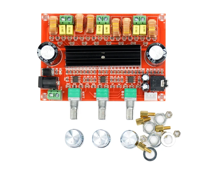 

Digital Audio Amplifier Board XH-HM139 TPA3116D2 Subwoofer Speaker Power Amplifiers DC12V-24V 2*50W 100W