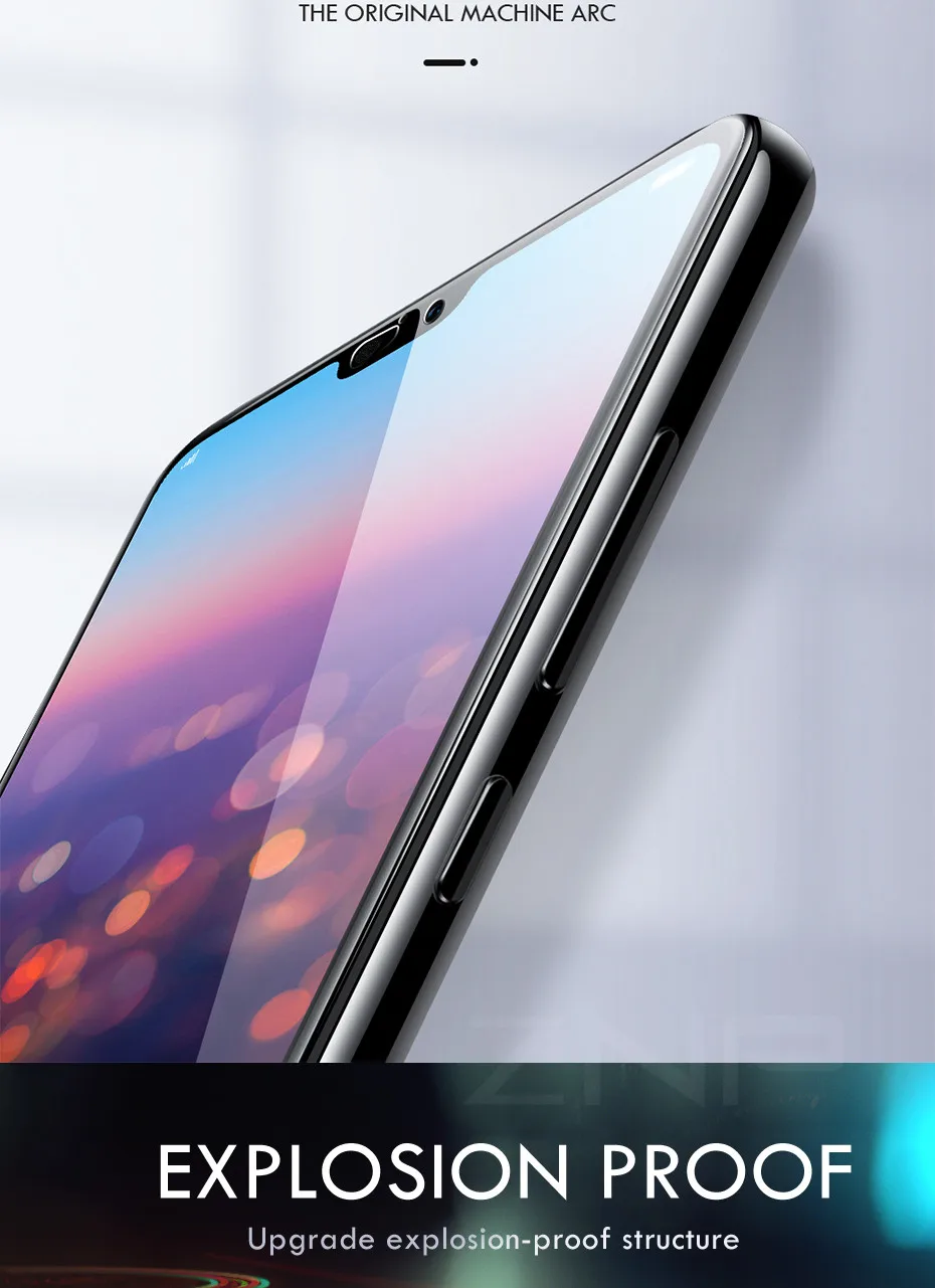 ZNP 15D Защитное стекло для huawei P30 P20 Pro на mate 20 10 Lite закаленное защитное стекло для Honor 10 9 Lite p30 стеклянная пленка