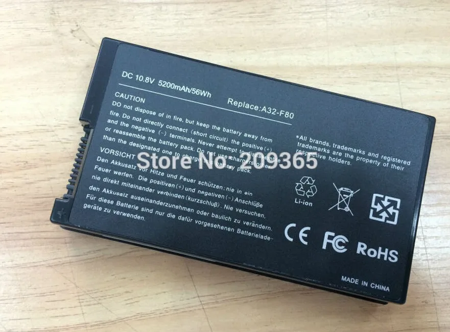Аккумулятор для ноутбука Asus A32 F80 F80s F81 F81E F83 F83Cr F83E F83S F83Se F83T K41 N60 N60D Pro83 Pro86 X61 X82 X85