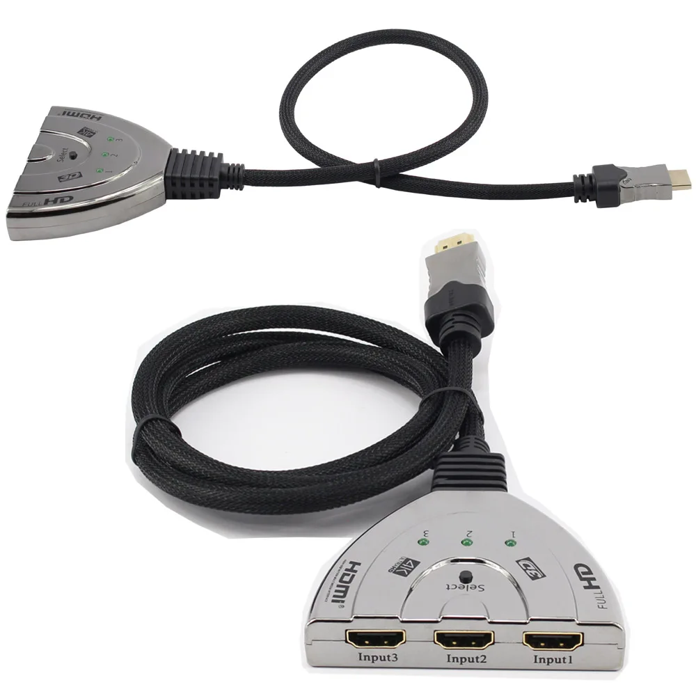 Hdmi переключатель 3X1 3 порта в 1 выход HDMI HDCP 1080P HD Hub V1.4B сплиттер адаптер кабель для