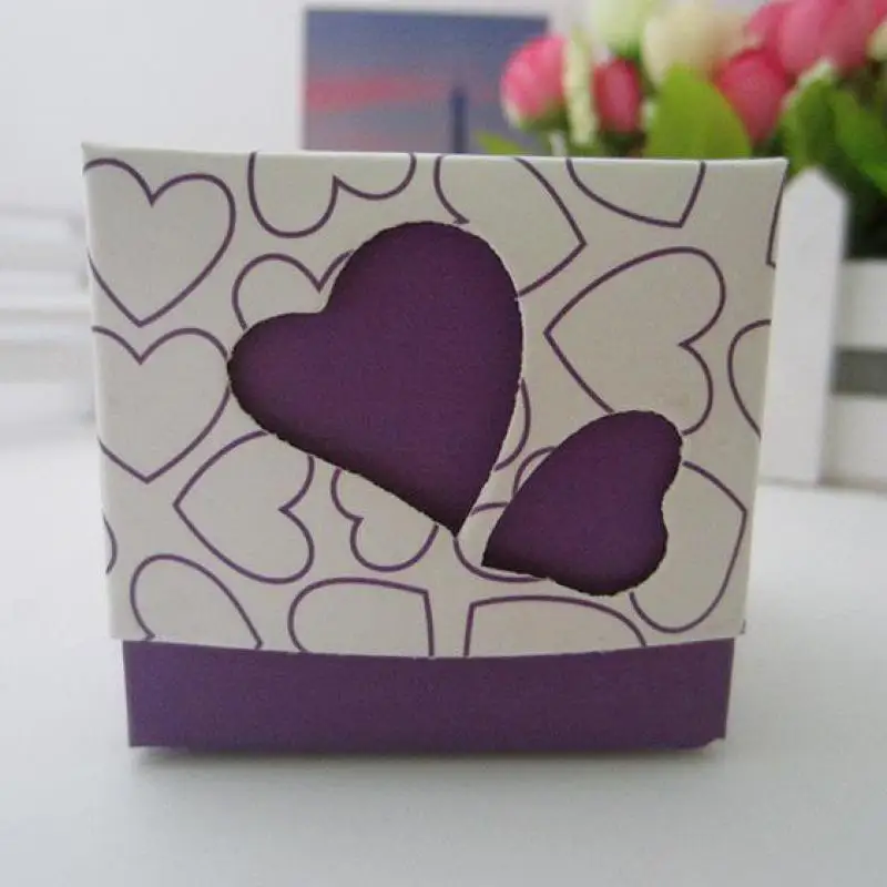 100 шт. коробка для конфет в форме сердца винтажные свадебные подарки гостей