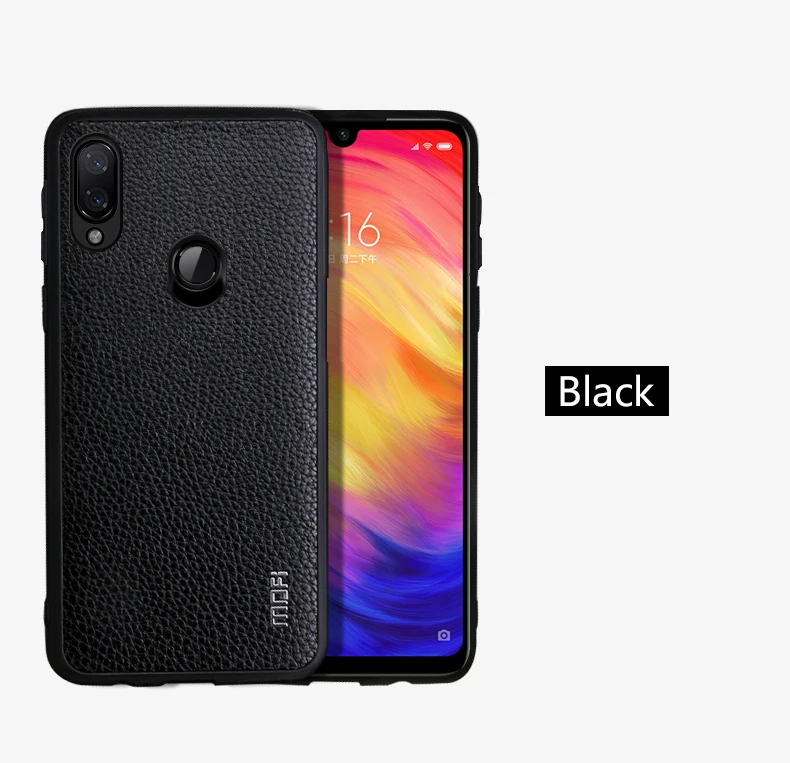 Для Xiaomi Redmi Note 7 Pro чехол Mofi для Xiaomi Redmi Note 7 Чехол кожаный задняя крышка бизнес Redmi 7 чехол Примечание 7 Pro крышка