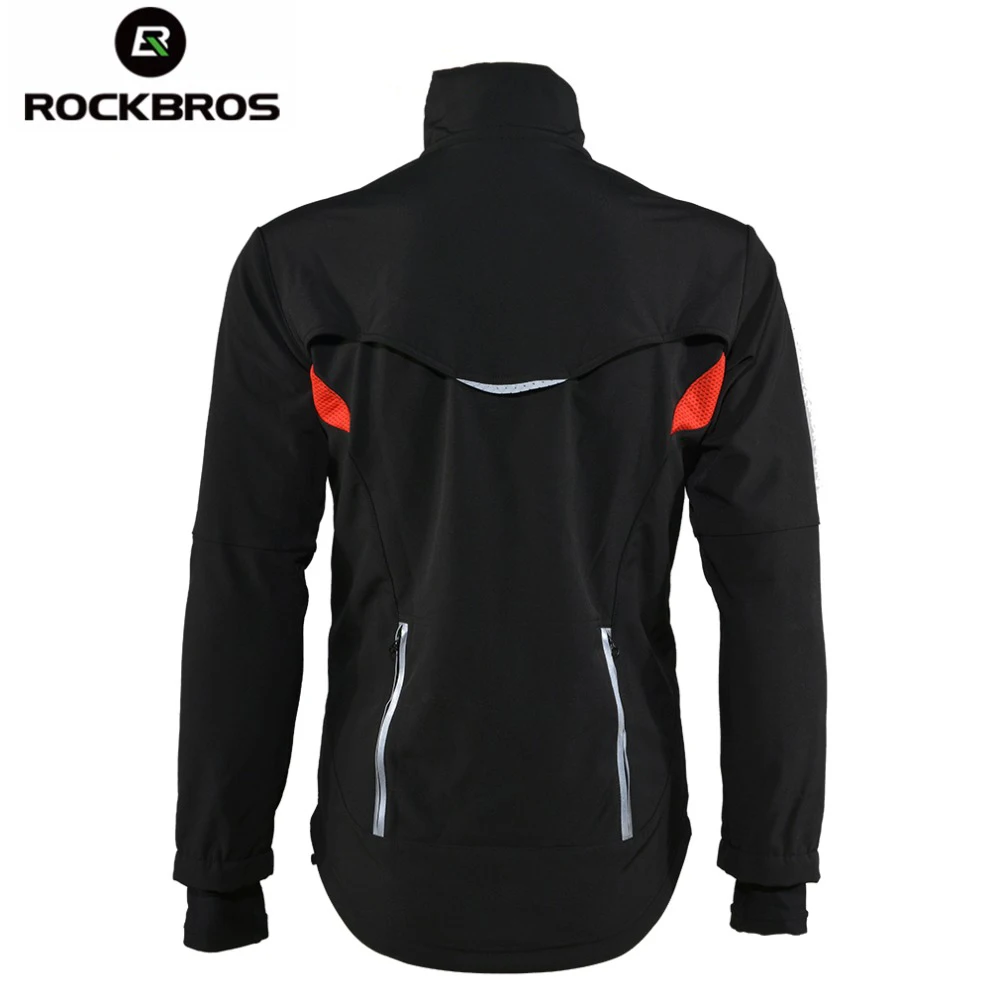 Комплект одежды ROCKBROS для велоспорта Зимняя Термальная куртка и Джерси мужские
