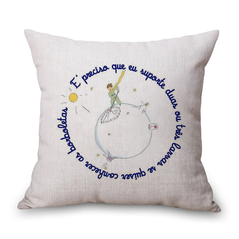 Коричневый Наволочка для шеи Fox Le Petit Prince, постельное белье, наволочка для путешествий, диванная подушка для сиденья, декоративная подушка для дома, подарок - Цвет: Коричневый
