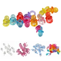50pcs multicolor mini pacifiers baby shower party favors decor diy girl boy birthday festival party table decoration supplies