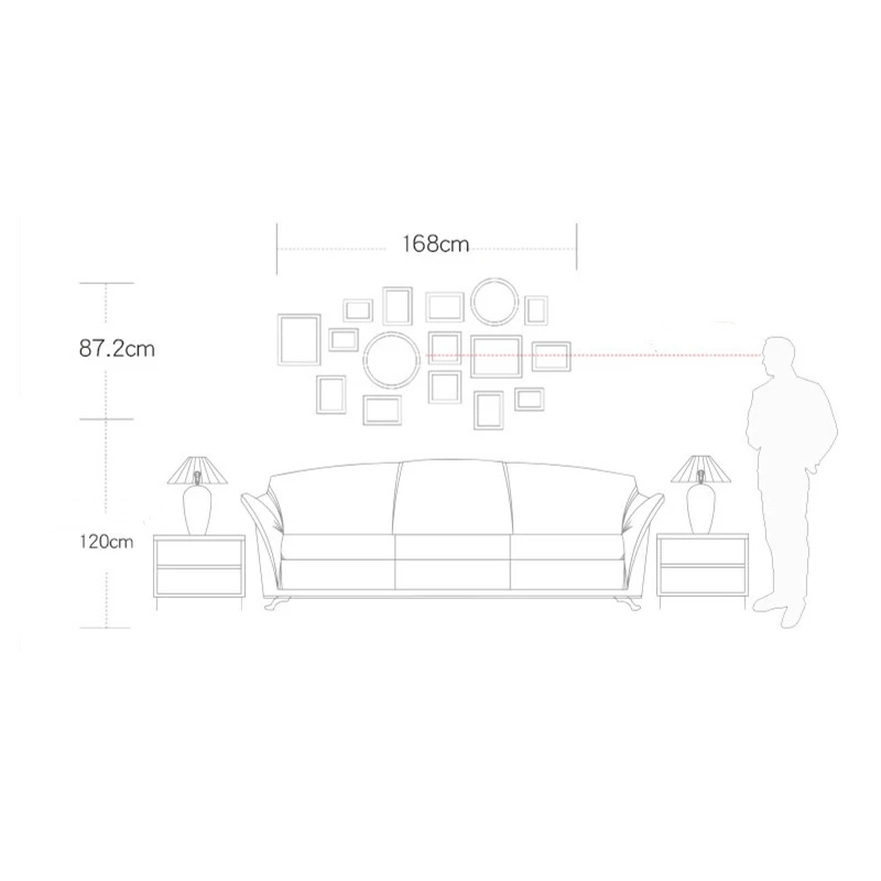 

Quality Fresh Photo Frame Set Living Room Picture Frame Wall Decoration Combination Photo Picture Frame porta retrato moldura