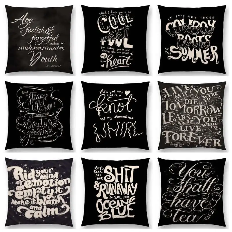 Черный белый цвет декоративные буквы реального говоря Любовь слова интересные