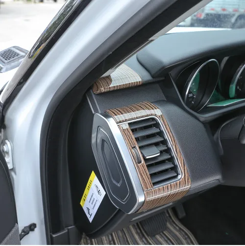 

Sands Wood Grain ABS Plastic Dashboard Decoration Cover Trim For Landrover Range Rover Sport RR Sport 2014-2017 Car Accessories