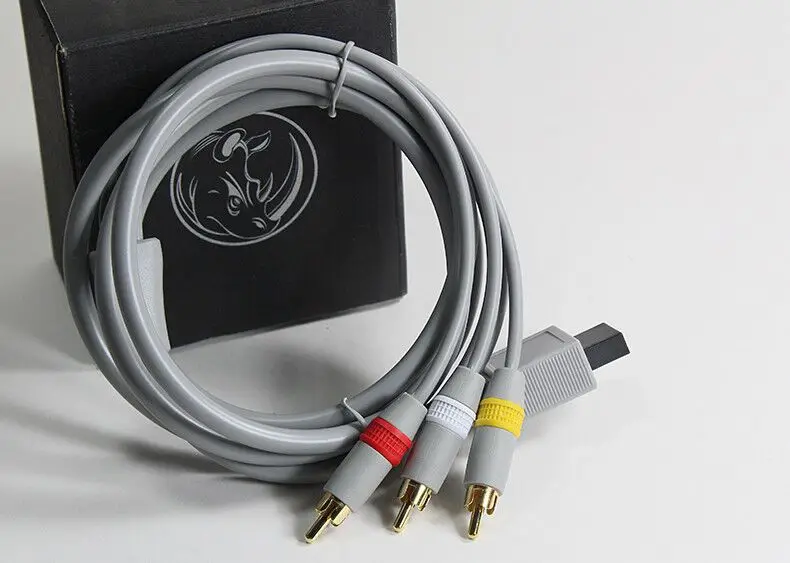 Игровые аксессуары с 180 см аудио видео композитный av-кабель для Nintendo Wii/Wii U и Gamecube |