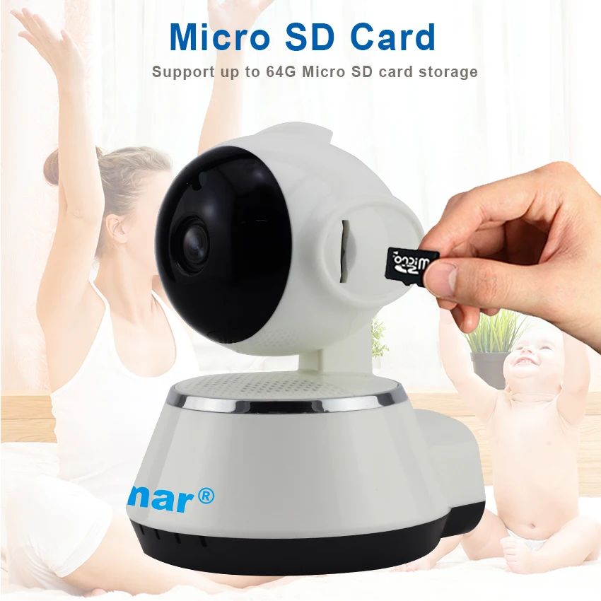Smar купольная камера 720P Беспроводная ip CCTV P2P домашняя система видеонаблюдения