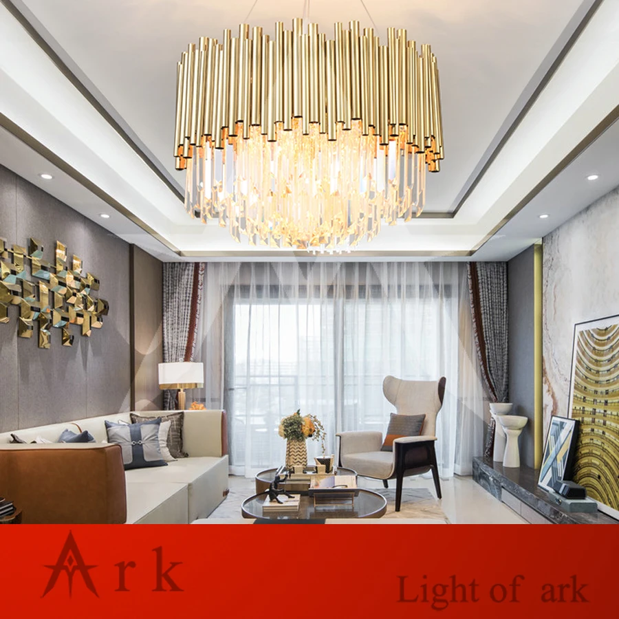 Круглые Подвесные светодиодные светильники в стиле пост модерн роскошные