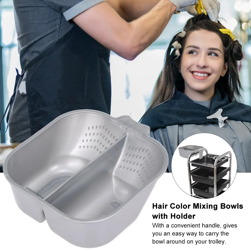 Чаши для смешивания цвета волос с держателем пластиковые чаши самостоятельного