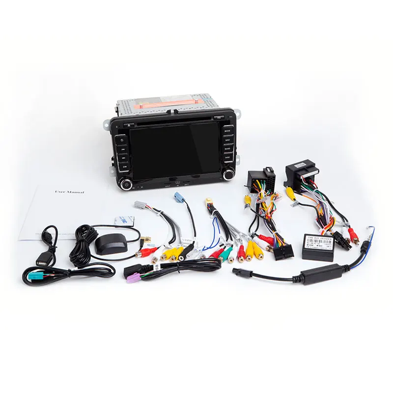 2 din Авторадио GPS Android 8 1 автомобильный мультимедиа для Skoda Octavia Volkswagen Passat b6 VW Seat leon