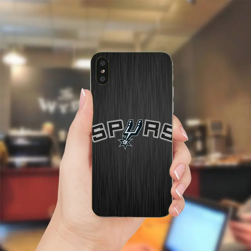 San Antonio Spursteam мягкие ТПУ Силиконовые случаи мобильного телефона для iPhone X XR XS Max 10 7 6