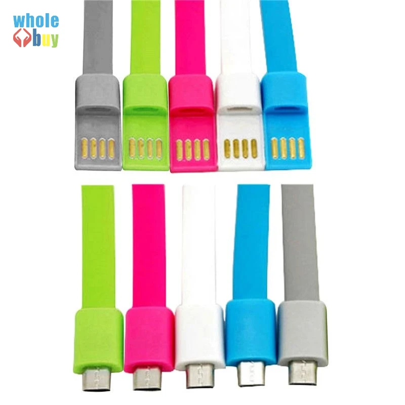 300 шт./лот 21 см портативный браслет на запястье лапша микро 5pin 8pin USB Type C зарядное