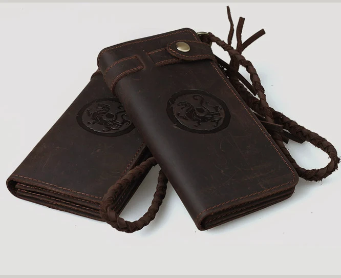 Винтажный кожаный кошелек Crazy Horse для мужчин мужской бумажник из натуральной кожи