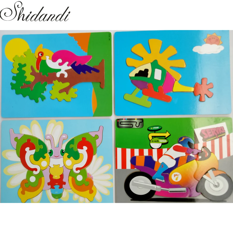 29*22 см Качество деревянных животных логические игрушки красочные обучения