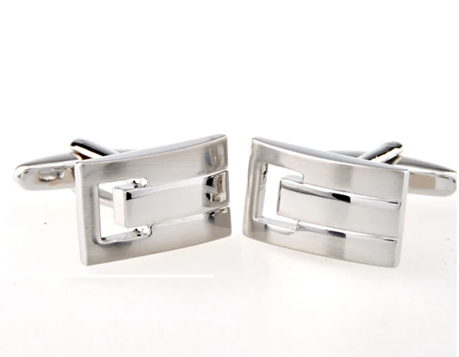Мужские Запонки Sunnylink матовые блестящие серебряные запонки для рубашки J1296 |
